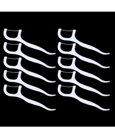 YIMART 100pcs Dental Floss Picks - Flossers for Oral Hygiene & Interdental Cleaning - Premium Toothpick & Floss Pick Set for Healthy Teeth - Buy Online on GoSupps.com