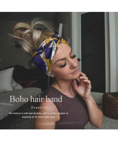 Catery Boho Headbands - Pack of 5 No Slip Wide Hair Bands for Women - Buy Online on GoSupps.com