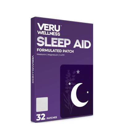 Wellness Tree Natural Sleep Patch - Contains Melatonin 5-HTP & Magnesium - Tranquil Sleep & Jet lag - Fall Asleep Faster Sleeping Patch for Adults - Comfortable & Easy to Apply