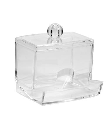 Raub box practical cotton swab q-tip make-up storage box organizer cosmetic transparent holder shell for bathroom accessories for wattage bullets
