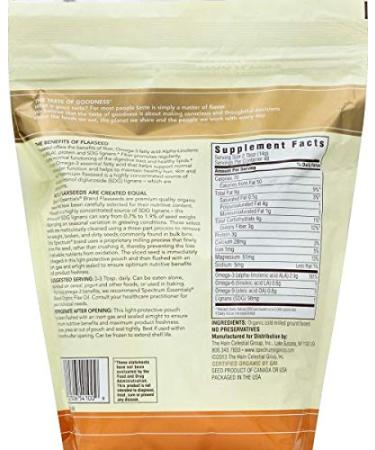 Buy Spectrum Essentials Organic Ground Flaxseed 24 oz | Nutrient-Rich Superfood - Buy Online on GoSupps.com
