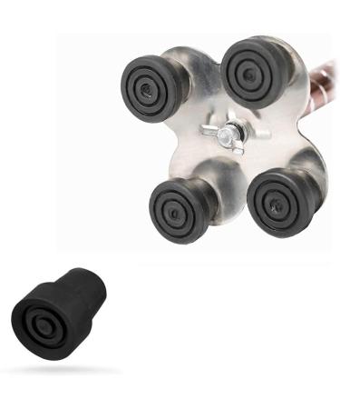 2Pcs 22mm Rubber Anti-Slid Crutch Ferrule Rubber End Cane Replacement Tip Cover Pad for Elder Patients Family Present - Buy Online on GoSupps.com