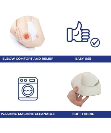 Mobiclinic Anti-Decubitus Heel Cushion - Adjustable Washable Pressure Relief Pillow for Left Elbow & Heel - European Brand - White - Buy Online on GoSupps.com