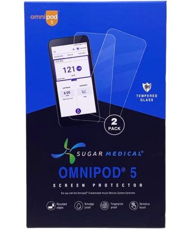Sugar Medical Omnipod 5 Screen Protector - 2 Pack | Protect Your Insulin Delivery System Controller from Damage - Buy Online on GoSupps.com
