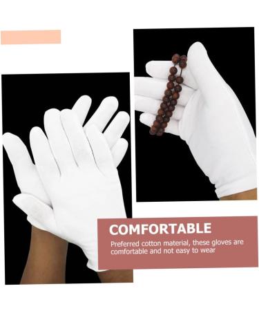 Healeved 80 Pairs White Cotton Gloves Washable Cotton Gloves Labor Gloves Viking Hair Accessories Cotton Gloves for Dry Hands Cotton Sleep Gloves Key Hider Outdoor Warm Jewelry Wen Wan Miss - Buy Online on GoSupps.com