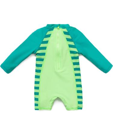 BONVERANO Baby Boy Long-Sleeve UV Protection Swimsuit | Dinosaur Print | 18 Months - Buy Online on GoSupps.com