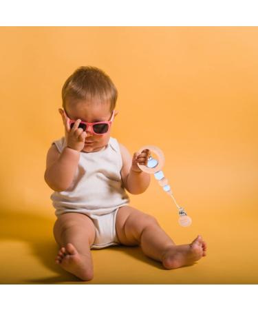 Healifty Silicone Food Grade Teething Toy Pacifier Clip for Toddlers - Blue Molar Relief Beads Teether with Safety Features - Sensory Beech Toy for Infants - 21X6X1cm - Buy Online on GoSupps.com