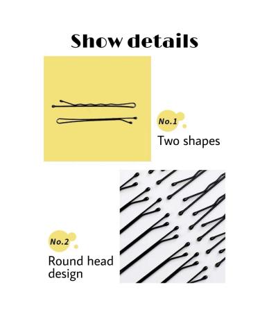 200 Pieces Black Metal Wave Hairpins - 5.5 cm Hair Clips for Girls & Women - Includes Storage Box - Buy Online on GoSupps.com
