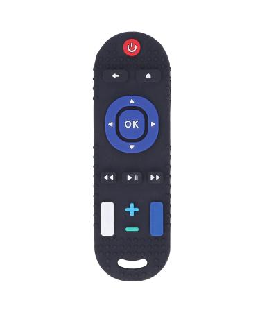 High Simulation Remote Control Baby Teether | Soft Silicone Teething Toy for Sensory Development | Daily Use (Black) - Buy Online on GoSupps.com