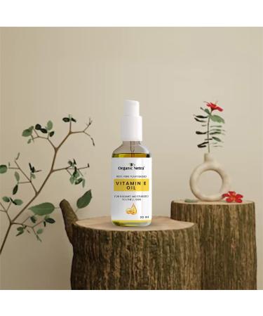 Organic Netra 100% Pure Plant-Based Vitamin E Oil | Radiant Moisturized Skin & Hair Growth | Reduces Scars Stretch Marks & Wrinkles - 1.01 Oz - Buy Online on GoSupps.com