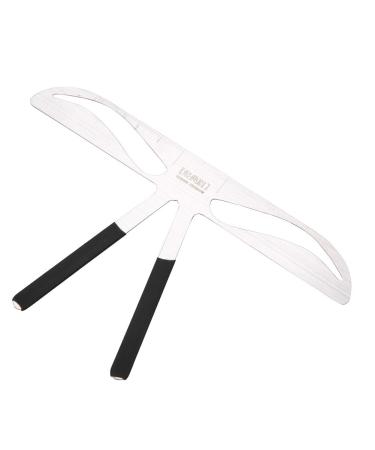 8 Types Eyebrow Ruler Tattoo Eyebrow Measuring Tool Eyebrow Measure Balance Extension Ruler Eyebrow Shape Stencil(6# Classic Eyebrow)