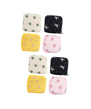 Gleavi 8 pc storage bags for women's bandage storage ladies tie storage portable period pocket collect bags storage bag portable women