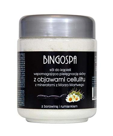 Bath salt skin care for cellulite symptoms with minerals from the Dead Sea peat and chamomile 550g BINGOSPA