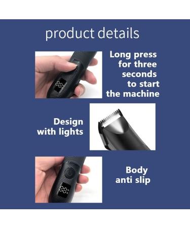 Pro Hair Clipper Groin Area Hair Trimmer Lawn Mower Ceramic Blade Waterproof Wet Dry Clippers Pubic Armpit Body Hair Razor - Buy Online on GoSupps.com