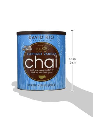 David Rio Chai Elephant Vanilla - 1x1814g Can | Authentic San Francisco Flavor | Ship Internationally - Buy Online on GoSupps.com