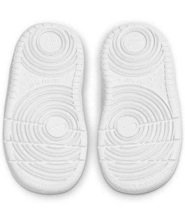 NIKE Court Borough Mid (TDV) Gymnastics Shoes - Boy's Unisex Kids, Size 6.5 UK Child - Blanco - Buy Online on GoSupps.com
