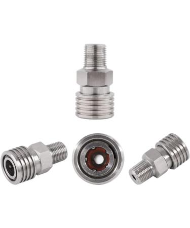 HMKUGO Male Thread to 8MM Female Quick-Disconnect Stainless Steel Adapter w/ O-Ring for PCP Paintball Charging - Buy Online on GoSupps.com