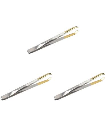 Beavorty 3st hair splitter removed nose hair pancreated tweezers for hair removal tweezers with metal handle Tools for shaping eyebrows hair plugs hair removal device face