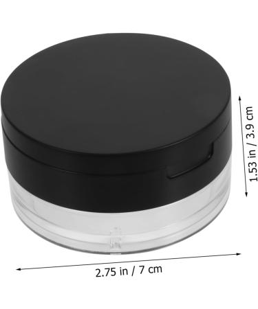 FOYTOKI 2pcs Elastic Mesh Loose Powder Box DIY Powder Case Travel Powder Case Makeup Powder Case Abs Black - Buy Online on GoSupps.com