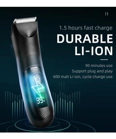 Buy Waterproof Rechargeable Hair Clippers for Men - Electric Hair Trimmer with LCD Display - Buy Online on GoSupps.com
