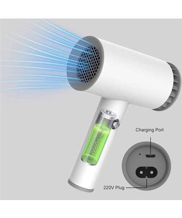 Lightweight Mini Blow Dryer USB Rechargeable Cordless Hair Dryer Cordless Travel Hair Dryer 2600mAh Suitable for Families Pregnant Women Child - Buy Online on GoSupps.com