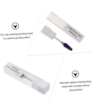 Ipetboom 1pc Nail Polisher Manicure Drill Tool Manicure Drill Bits Nail Grinding Head Nail Drill Heads Nail Salon Drill Bits Steel Nail Drill Bit White Tungsten Steel Cosmetic 7x1.5cm White - Buy Online on GoSupps.com