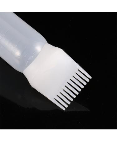 Applicator Bottles Plastic Hair Dye tool Hair Colouring Dispensing Comb Oil Comb Empty Bottle Dyeing Shampoo Bottle(white) - Buy Online on GoSupps.com
