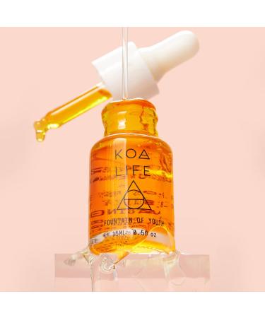 KOA LIFE Anti-Aging Set - Anti-Aging Facial Oil Deep Hydration Rosehip Oil Gua Sha Massage Stone Organic Ingredients Allergen Free - 0.5 Oz Anti-Aging Oil + Gua Sha - Buy Online on GoSupps.com