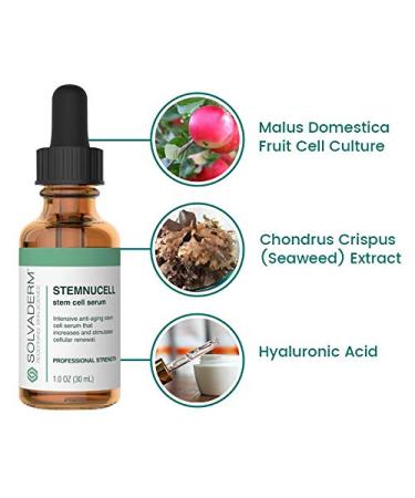 Solvaderm Stemnucell Serum: Reduces Fine Lines & Wrinkles, Slows Skin Aging - Buy Online on GoSupps.com
