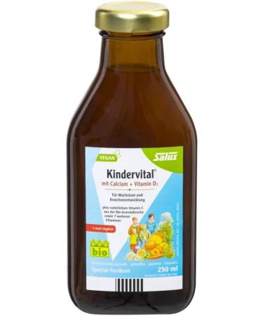 Salus Kindervital with Calcium + Vitamin D3 - 250 ml | Boost Kids' Health | International Shipping - Buy Online on GoSupps.com