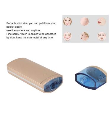 Portable Nano Face Moisturizing Mist Sprayer - Hydrating Facial Humidifier (Gold) - Buy Online on GoSupps.com