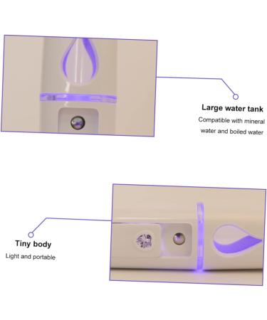 BIUDECO 1pc Nano Mist Sprayer Mini Face Humidifier Mini Dollhouse Food Resin White Face Steamer Cosmetic 10.5*3cm White - Buy Online on GoSupps.com