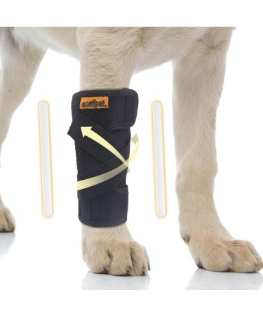 COMFPET Leg Brace Dog Front Leg Brace Leg Protectors Dog Front Leg Protectors with Metal Strip Dog Leg Protectors with (Medium)