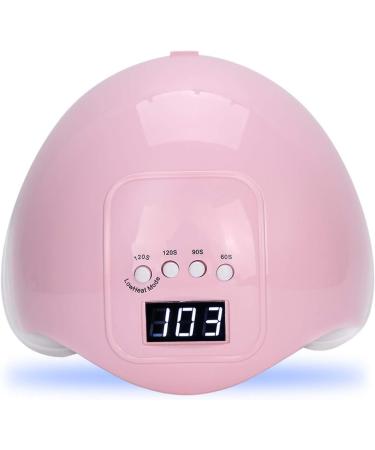 48W UV LED Nail Lamp for Gel Nails Polish | Professional Salon Curing Light with 4 Timer Settings and Sensor | Pink - Buy Online on GoSupps.com