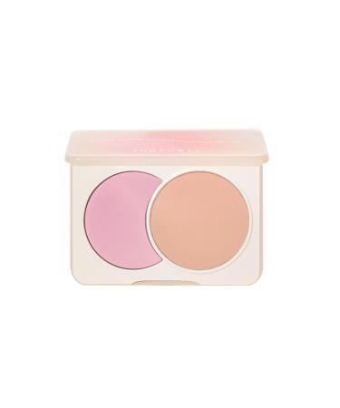 LTLWSH 2 Shades Powder Blush Palette Baked Makeup Blush Powder Vegan Rouge Blush for Cheek and Eye Shadow Smooth Soft Waterproof Long Lasting Contour Blush Powder C