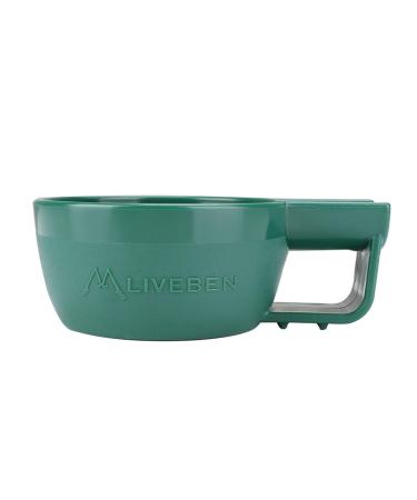 Perfk Shaving Soap Bowl - Durable Wet Shave Mug for Men | Hairdresser Accessories | Perfect Gift for Fathers & Birthdays - Green - Buy Online on GoSupps.com