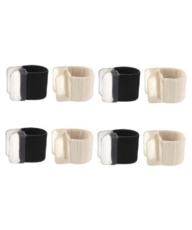 NOLITOY 4 Pairs Toe Separator Bunion Night Splint Toe Stretcher Toe Tubes Sleeves Toenail Spacers Big Toe Straightener Spreader Men Thumb Splints Reusable Elastic Comfortable Men's Assorted Color 2.5x2cm