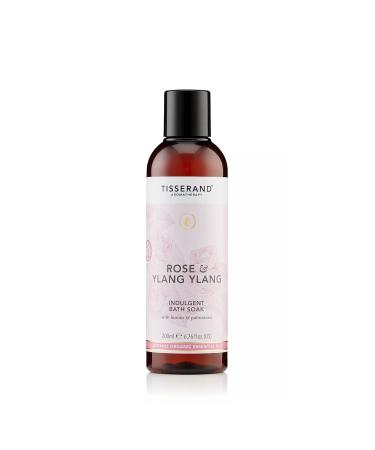 Tisserand Aromatherapy - Nature's Spa Indulgent Bath Soak - 100% Natural Pure Essential Oils - Rose and Ylang Ylang - 200ml Rose & Ylang Ylang