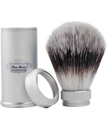 Buy Hans Baier Exclusive Travel Shaving Brush - Vegan Silvertip Hair Travel Kit for Ultimate Grooming | International Shipping Available - Buy Online on GoSupps.com
