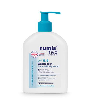 Numis Med pH 5.5 Face and Body Wash for Sensitive Skin  Vitamin B5-Enriched Moisturizing Body Wash for Dry Skin  pH Balanced Bath Wash for Men and Women  200mL New 6.8 Fl Oz (Pack of 1)