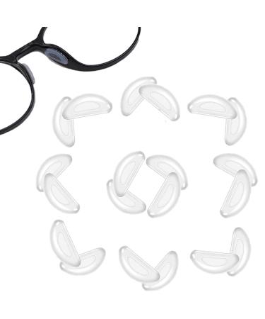 10 pairs of nose pads Glasses Self-adhesive anti-slip glasses nasal pads silicone soft glasses pads for sunglasses glasses (transparent) - Buy Online on GoSupps.com