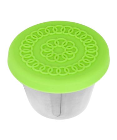Essential Oil Container Proof Dressing Container 70ml Silicone Lid Beauty Salon Picnic (Green Lid)