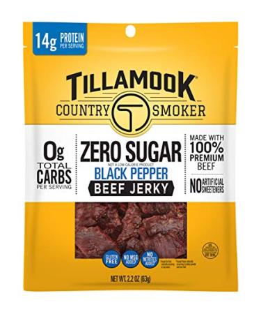 Tillamook Country Smoker Keto Beef Jerky - Zero Sugar Black Pepper 2.2 oz - Buy Online on GoSupps.com