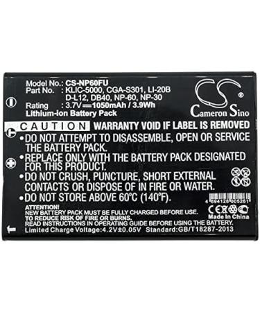 Replacement Battery for Aiptek PocketDV V100LE Z100LE Z100Pro Z200LE Z200Pro Z300HD & T200 - 1050mAh/3.7V Part ZPT-NP60 - Fast International Shipping - Buy Online on GoSupps.com