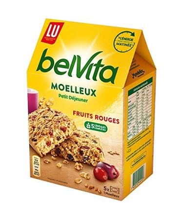 G n rique Belvita Sweet Red Fruit Cake from LU BELVITA - 250g - The gourmet breakfast for a successful day! - Set of 4