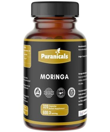 Puranicals Ashwagandha 320 Capsules & Moringa 320 Capsules Herbal Dietary Supplement | Easy Daily Use | Non-GMO Ingredients No Artificial Colors | Capsules Combo Pack - Buy Online on GoSupps.com