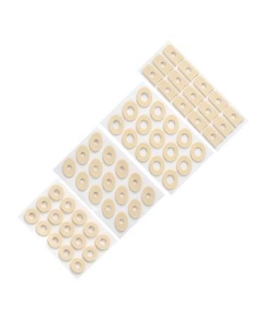 GLEAVI 4sheets Latex Corn Stickers Toe Corn Remover Cushions Pads Corn Shoes Sticker Silicone Gel Feet Corn Pad Toe Corn Cushions Foam Stickers Gel Corn Foot Patch Latex Sponge Emulsion