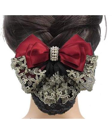 Vasana Hair Network for Women & Girls - Lace Pearl Crystal Hair Accessories | Perfect for Nurses & Bank Workers - Shop Now! - Buy Online on GoSupps.com