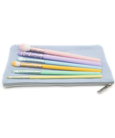 MODA Royal & Langnickel Full Size Posh Pastel 7pc Delicate Eye Makeup Brush Kit with Pouch Includes Eye Contour Smoky Eye Crease Shadow Brow and Pointed Liner Brushes Multi-Color Pastel - Buy Online on GoSupps.com