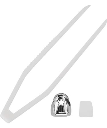 Hip Hop Tooth Hip Hop False Tooth Fashionable Hollow Brass for Party for Most Teeth for Daily Use(Silver) - Buy Online on GoSupps.com